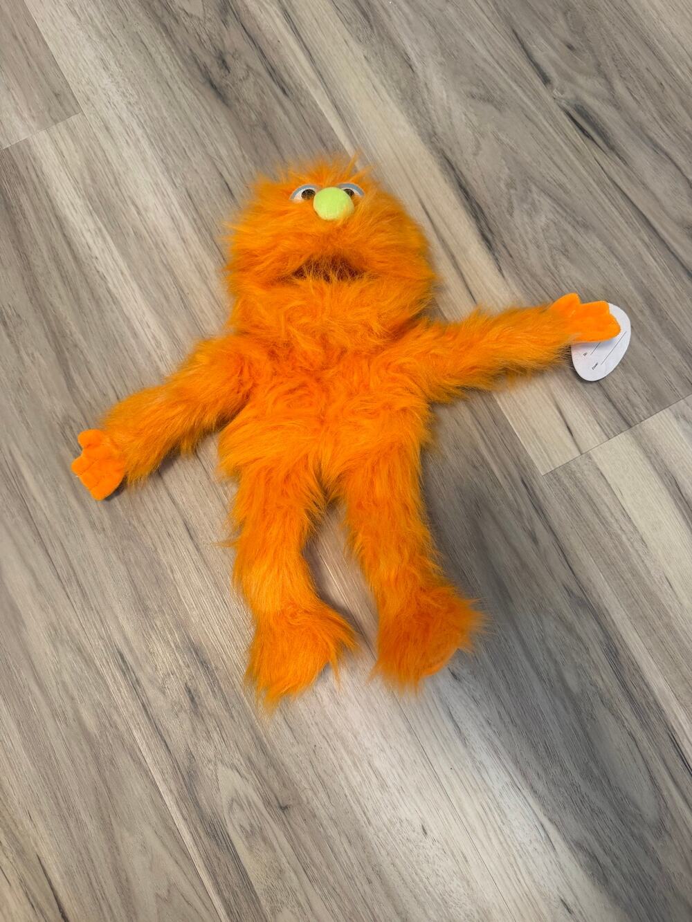NWT Silly Puppets Orange Monster Puppet 14" Plush Full Body Muppet